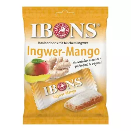 IBONS Vrečka žvečljivih bonbonov Ginger Mango, 92 g