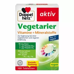 DOPPELHERZ Vegetarijanski vitamini+minerali aktivni, 100 kosov