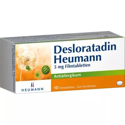 DESLORATADIN Heumann 5 mg filmsko obložene tablete, 10 kosov