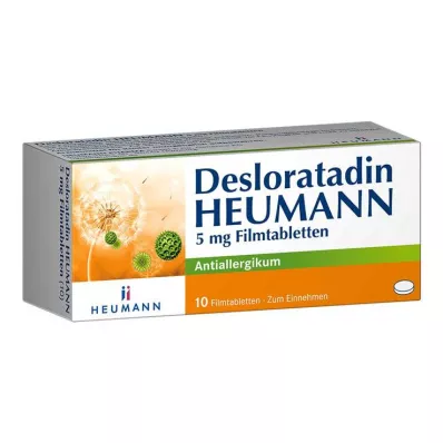 Desloratadin HEUMANN 5 mg filmsko obložene tablete, 10 kom Desloratadin HEUMANN 5 mg filmsko obložene tablete, 10 kom