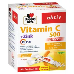 DOPPELHERZ Vitamin C 500+Cink Depot DIRECT Peleti, 40 kosov