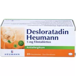 DESLORATADIN Heumann 5 mg filmsko obložene tablete, 20 kosov