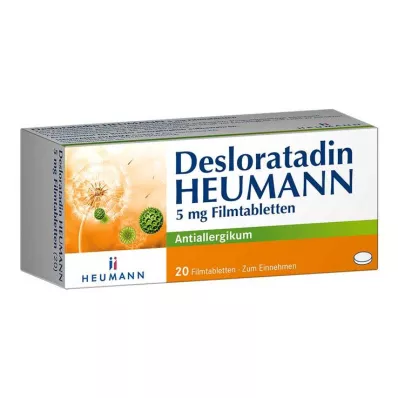 Desloratadin HEUMANN 5 mg filmsko obložene tablete, 20 kom Desloratadin HEUMANN 5 mg filmsko obložene tablete, 20 kom