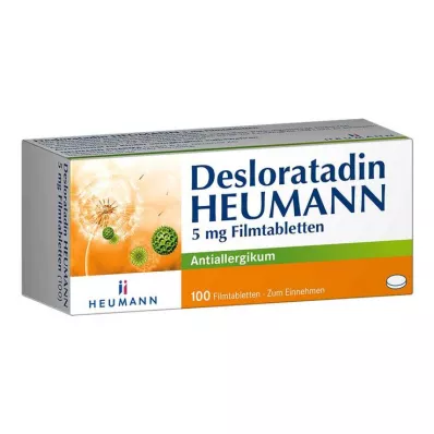 Desloratadin HEUMANN 5 mg filmsko obložene tablete, 100 kos Desloratadin HEUMANN 5 mg filmsko obložene tablete, 100 kos