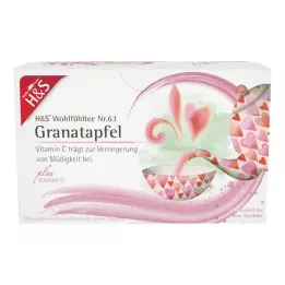 H&amp;S Granatno jabolko z vitaminom C filter vrečke, 20X2 g