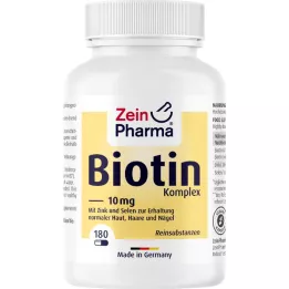 BIOTIN KOMPLEX Kapsule z visokim odmerkom 10 mg + cink + selen, 180 kosov