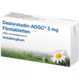 DESLORATADIN ADGC 5 mg filmsko obložene tablete, 50 kosov