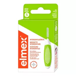 ELMEX Medzobne ščetke ISO velikost 5 0,8 mm zelene barve, 8 kosov