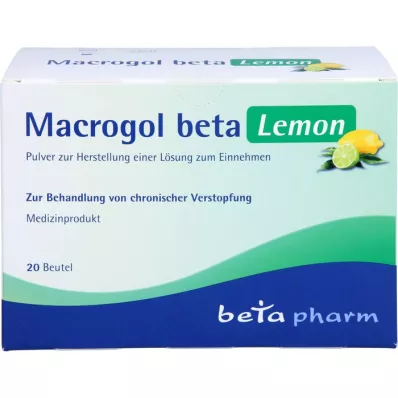 MACROGOL beta Lemon Plv.z.Her.e.Lsg.z.Oral, 20 kosov