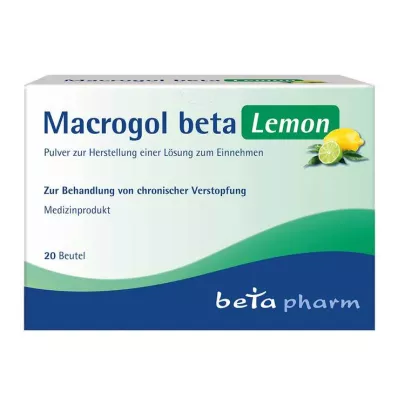 MACROGOL beta Lemon Plv.z.Her.e.Lsg.z.Oral, 20 kosov MACROGOL beta Lemon Plv.z.Her.e.Lsg.z.Oral, 20 kosov