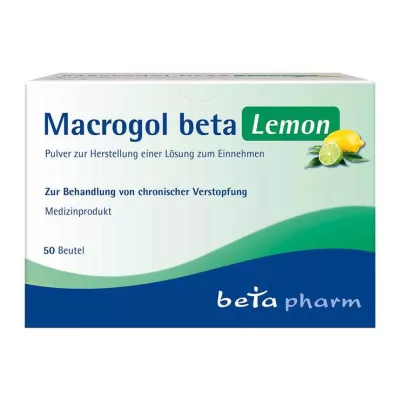 MACROGOL beta Lemon Plv.z.Her.e.Lsg.z.Oral, 50 kosov MACROGOL beta Lemon Plv.z.Her.e.Lsg.z.Oral, 50 kosov