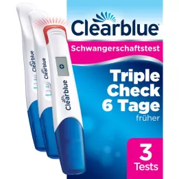 CLEARBLUE Nosečniški test TripleCheck ultra-early, 3 kosi