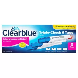 CLEARBLUE Nosečniški test TripleCheck ultra-early, 3 kosi