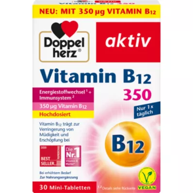 DOPPELHERZ Vitamin B12 350 tablet, 30 kapsul