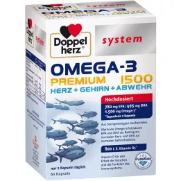DOPPELHERZ Kapsule sistema Omega-3 Premium 1500, 60 kapsul