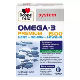 DOPPELHERZ Kapsule sistema Omega-3 Premium 1500, 120 kapsul