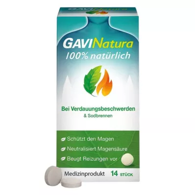 GAVINatura pastile za prebavne motnje &amp; zgaga, 14 kos
