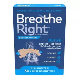 BESSER Atmen Breathe Right nosni obliži veliki bež, 30 kosov
