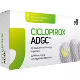 CICLOPIROX ADGC 80 mg/g laka za nohte, ki vsebuje aktivno sestavino, 3,3 ml