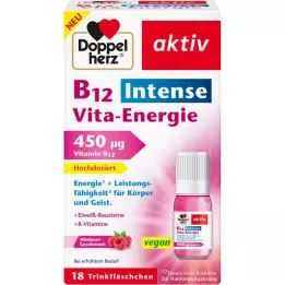 DOPPELHERZ B12 Intense Vita-Energie steklenička za pitje, 18 kosov