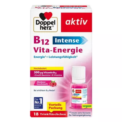 Doppelherz B12 Intense Vita Energy Steklenička za pitje, 18 kos