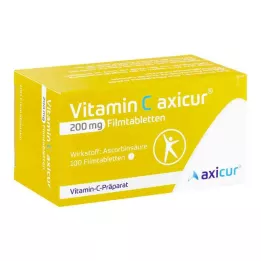 VITAMIN C AXICUR 200 mg filmsko obložene tablete, 100 kosov