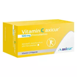 VITAMIN C AXICUR 500 mg filmsko obložene tablete, 100 kosov
