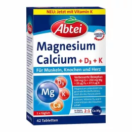 ABTEI Magnezij Kalcij+D+K tablete, 42 kapsul