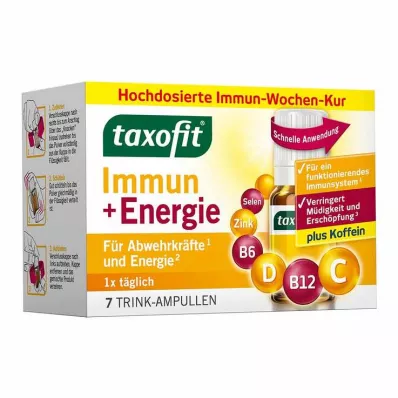Taxofit Immune &amp; Energijske ampule za pitje, 7X10 ml