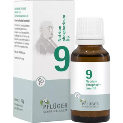 BIOCHEMIE Pflüger 9 Natrium phosphoricum D 6 globul, 15 g