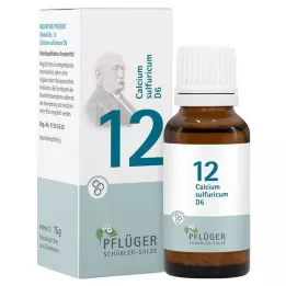 BIOCHEMIE Pflüger 12 Calcium sulphuricum D 6 kroglic, 15 g