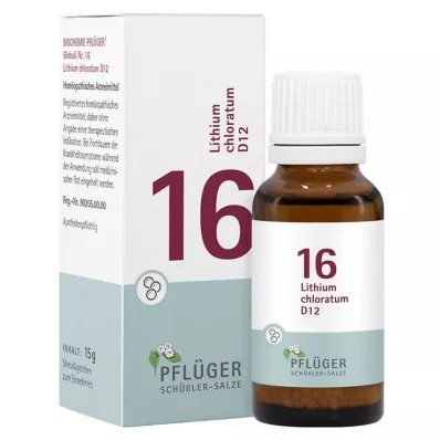 Biokemija Pflueger 16 Lithium chloratum D 12 globul, 15 g