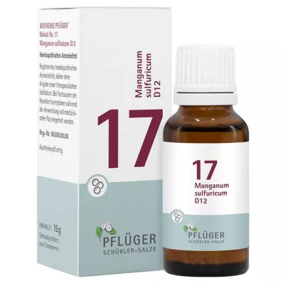Biokemija Pflueger 17 Manganum sulfuricum D 12 globul, 15 g