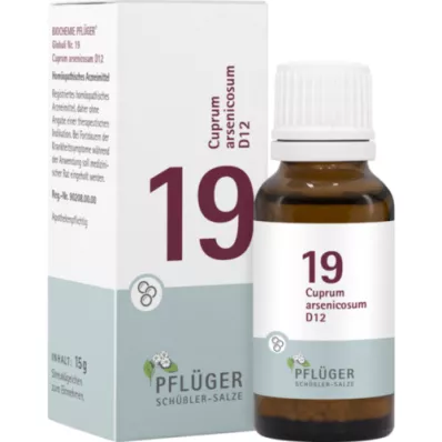 BIOCHEMIE Pflüger 19 Cuprum arsenicosum D 12 glob. 15 g