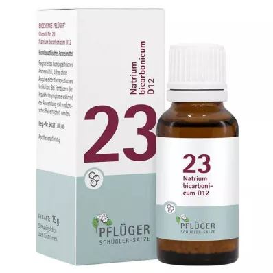 Biokemija Pflueger 23 Natrum bicarbonicum D 12 globul, 15 g