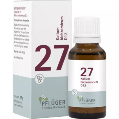 BIOCHEMIE Pflüger 27 Potassium bichromicum D 12 kroglic, 15 g