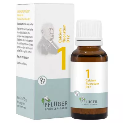 BIOCHEMIE Pflüger 1 Calcium fluoratum D 12 kroglic, 15 g