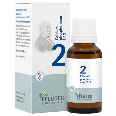 Biokemija Pflueger 2 Calcium phosphoricum D 12 Gl., 15 g Biokemija Pflueger 2 Calcium phosphoricum D 12 Gl., 15 g