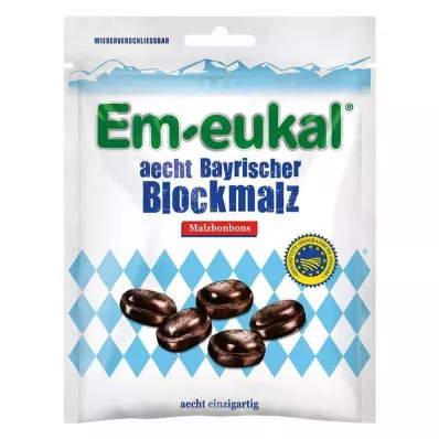 EM Eukal Bonbons pravi bavarski blok slad proti Ažu, 100 g