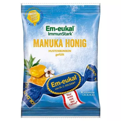 EM Eukal bomboni Manuka med polnjeni s sladkorjem, 75 g EM Eukal bomboni Manuka med polnjeni s sladkorjem, 75 g