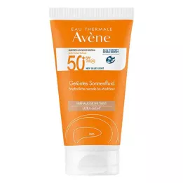 AVENE Tekočina za sončenje SPF 50+ obarvana, 50 ml