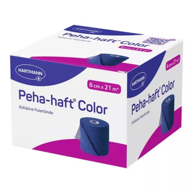Peha-Haft Color fiksirni povoj brez lateksa 6 cmx21 m moder, 1 kos Peha-Haft Color fiksirni povoj brez lateksa 6 cmx21 m moder, 1 kos