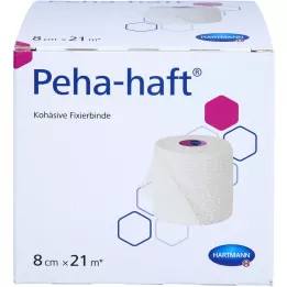 PEHA-HAFT Fiksacijski povoj brez lateksa 8 cmx21 m, 1 kos