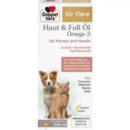 DOPPELHERZ za kožo živali&amp;Olje za dlako za pse/mačke, 250 ml