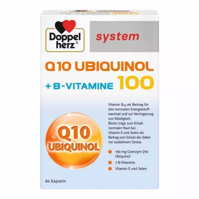 Doppelherz Q10 Ubiquinol 100 sistem kapsul, 60 kos Doppelherz Q10 Ubiquinol 100 sistem kapsul, 60 kos