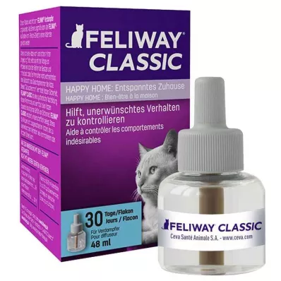 FELIWAY CLASSIC Steklenička za ponovno polnjenje za mačke, 48 ml