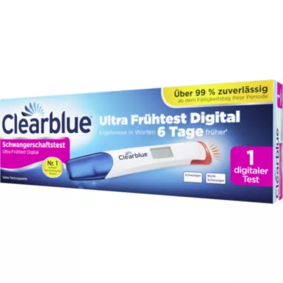 CLEARBLUE Pregnancy Test Ultra Early Test digital, 1 kos