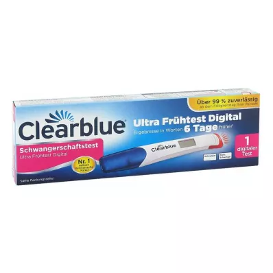Ultra zgodnji test nosečnosti Clearblue digitalni, 1 kos