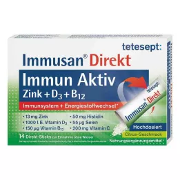 TETESEPT Immusan Direct Cink+D3+B12 granule, 14 kosov