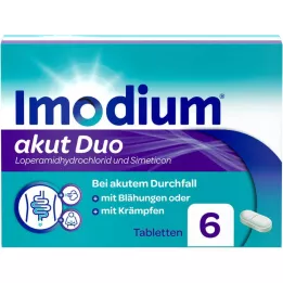 IMODIUM akutni duo 2 mg/125 mg tablete, 6 kosov